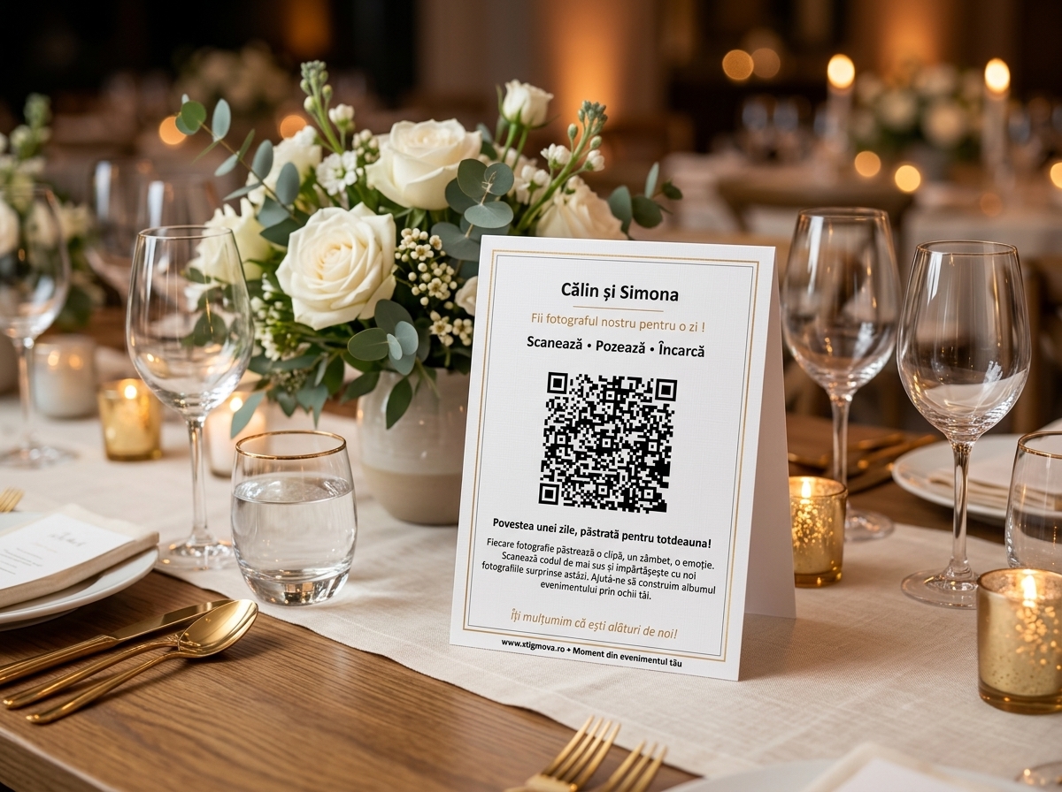 Cardurile QR Premium pe Mese