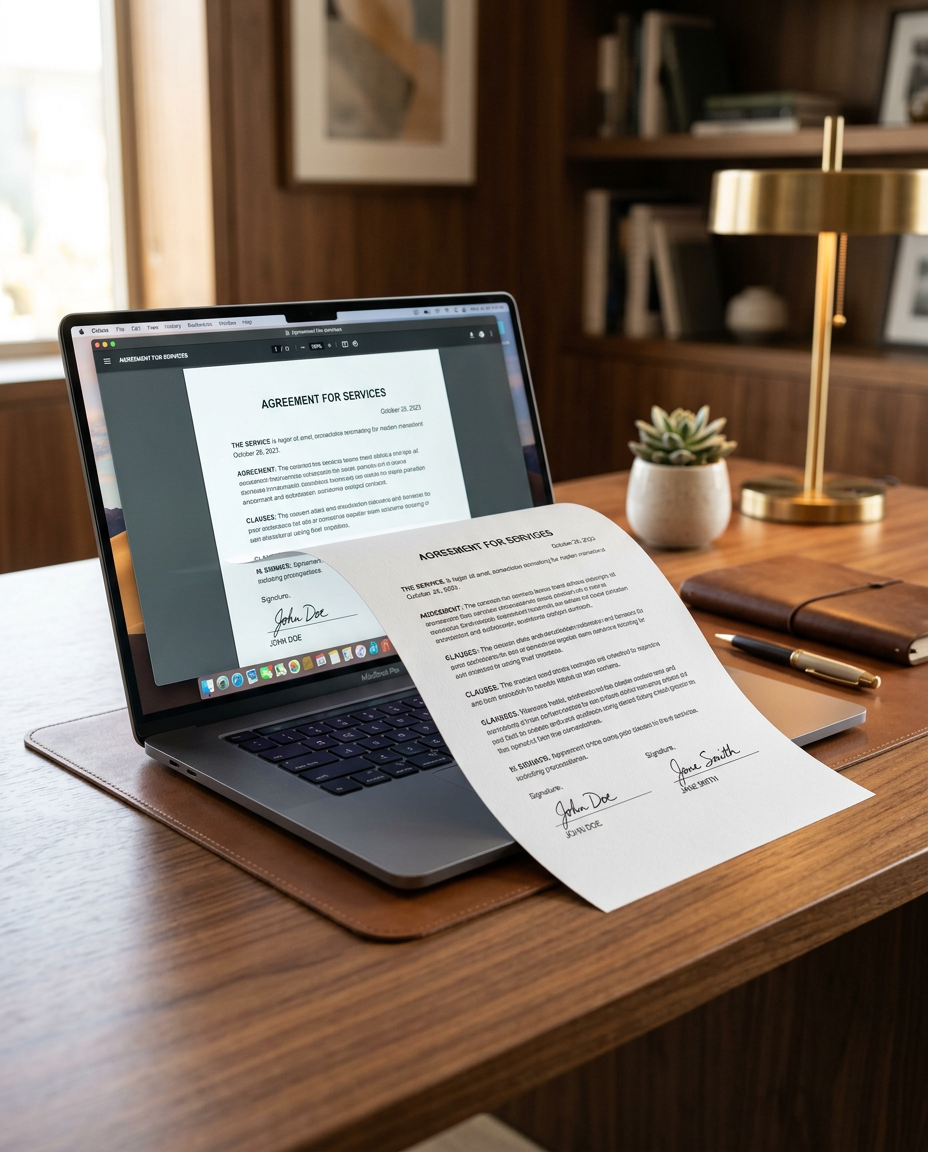 3. Copie Oficială Contract PDF Trimisă Instant